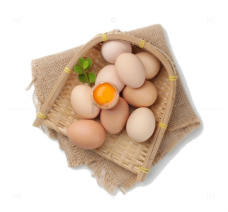 新鲜的土鸡蛋