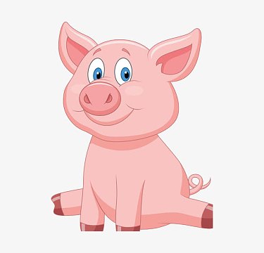 伸着腿坐着的土猪