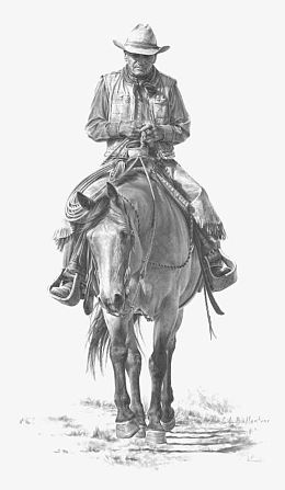 素描牛仔