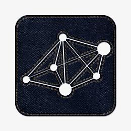 牛仔琼社会DZone标志广场蓝