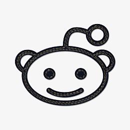 牛仔琼社会Reddit标志蓝色