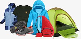 户外运动装备冲锋衣防晒衣帐篷登山鞋