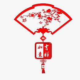 扇形中国结底纹