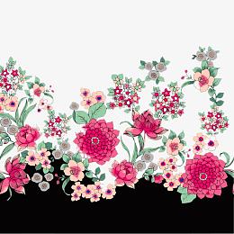 日期和风花纹背景素材
