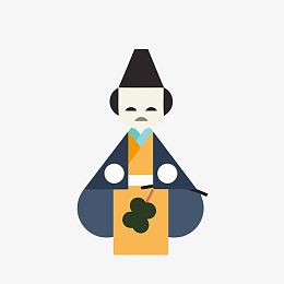 蓝色日式海报素材