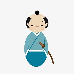 蓝色日式海报素材