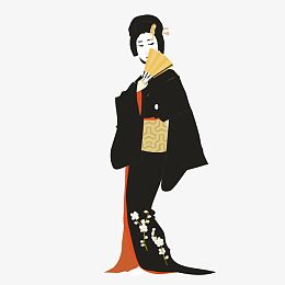 黑色日式海报素材