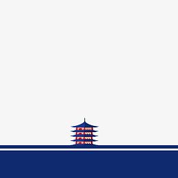 蓝色日式海报素材