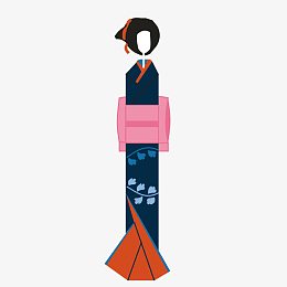 蓝色日式海报素材