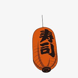 红色日式海报素材
