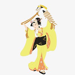 黄色日式海报素材