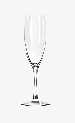 矢量银色透明高脚杯