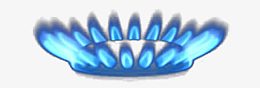 蓝色火焰圆形燃烧火焰