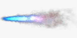 喷溅的蓝色火花