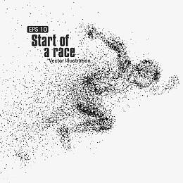 颗粒艺术  起跑