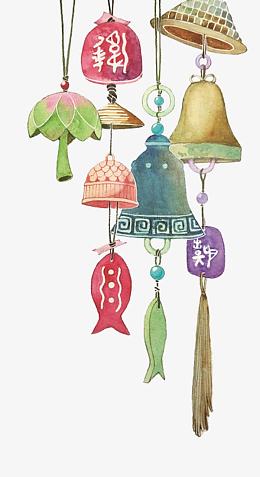 民族风风铃彩绘
