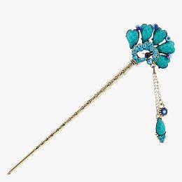 景泰蓝吊坠发簪