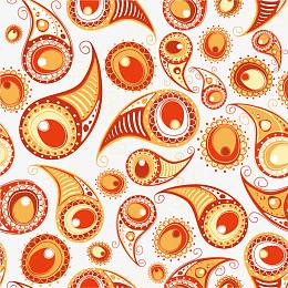 矢量橘黄色边框纹理免扣素材