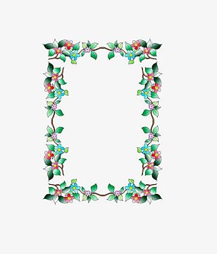 民族简约古典藏式边框