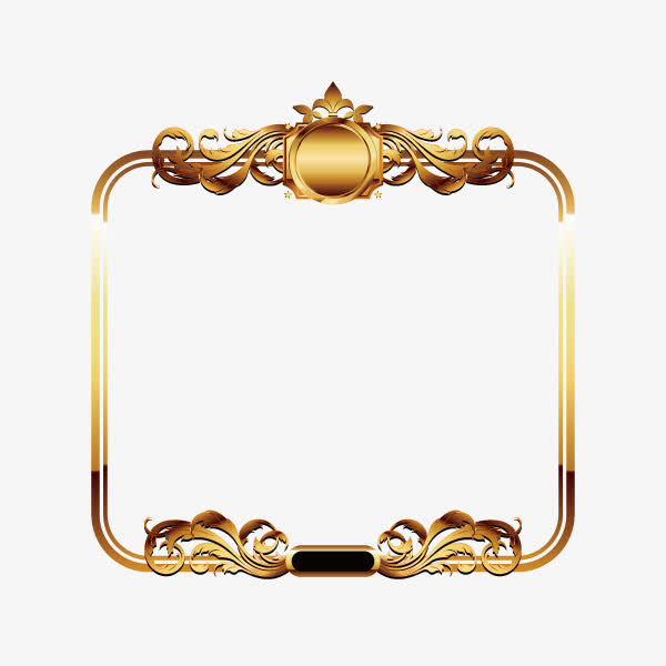 金色精美边框素材