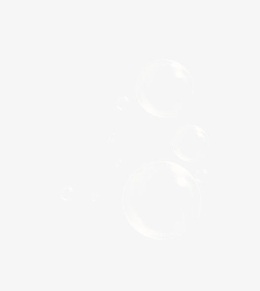 白色透明气泡
