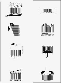 创意黑白条码