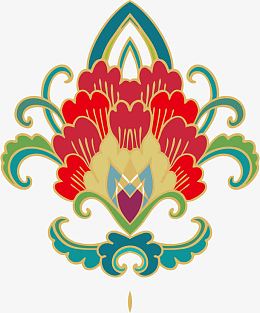 红色传统图案