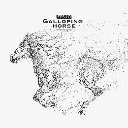 颗粒艺术 跑马