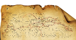 丝绸之路线路图免抠素材