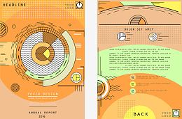 矢量信息图表宣传单