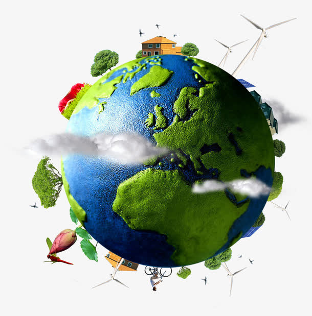 关键词 : 地球,陆地海洋,小房子,风车,大树,绿色家园[声明] 觅元素
