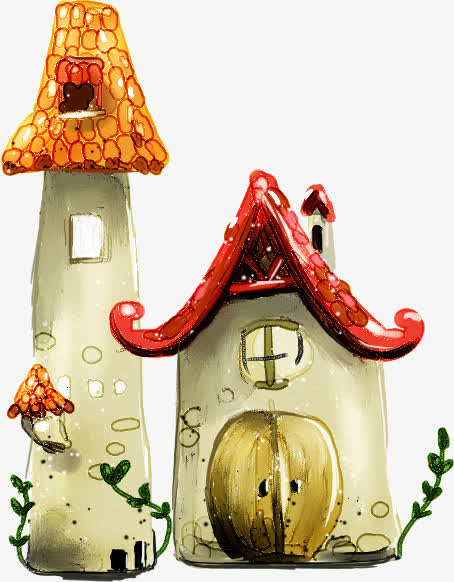 卡通手绘小屋小房子下载png