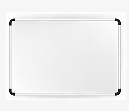 白色透明写字板矢量图