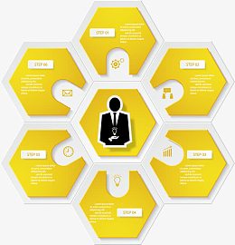 创意PPT信息标签素材