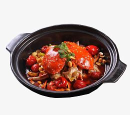 黑砂锅香辣肉蟹煲