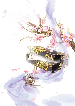 唯美古风水彩插画
