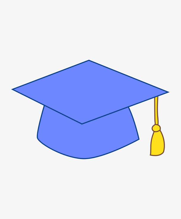 卡通装饰画博士帽