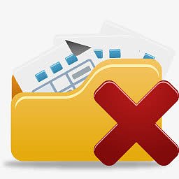 打开文件夹删除图标