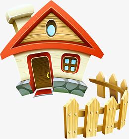 木屋插画素材_木屋插画png图片下载_觅元素