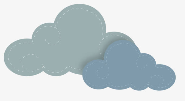 卡通乌云图案