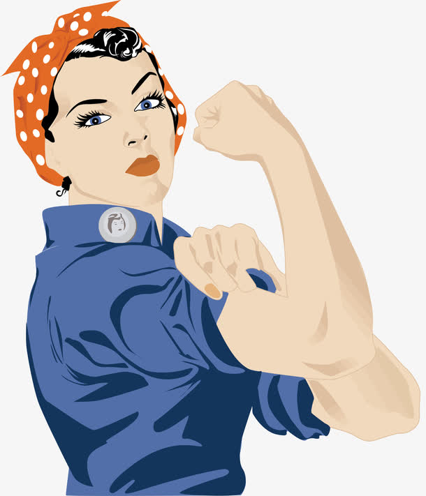 创意女性卡通矢量图