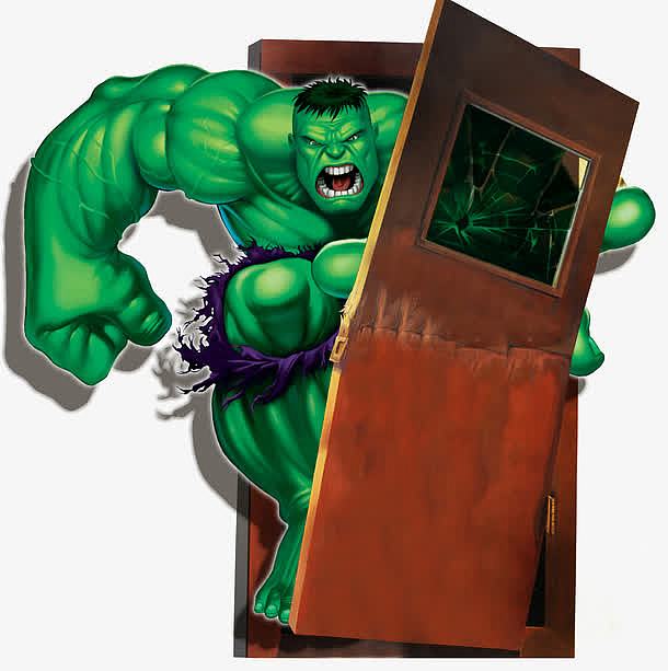 3D墙画绿巨人