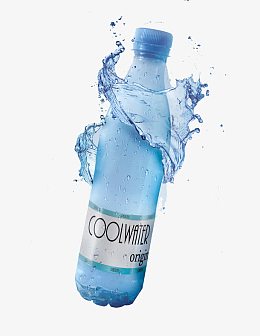 水环绕矿泉水广告设计免抠图
