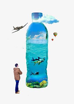 创意矿泉水瓶