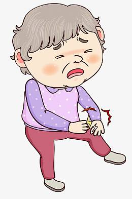 老年人关节炎 插画