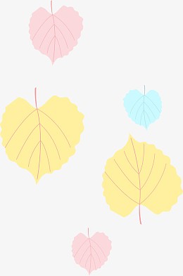 彩色树叶漂浮