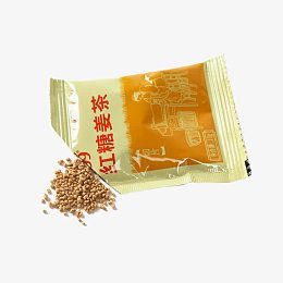 倒出的红糖姜茶