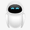 瓦力机器人醒着的eve-wall-e