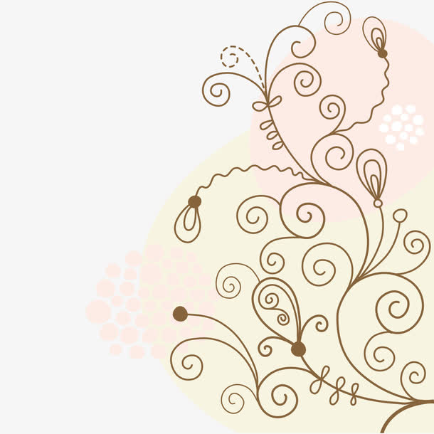 素雅手绘素材免费下载_觅元素