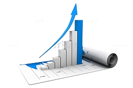 数据表和蓝色箭头柱状图